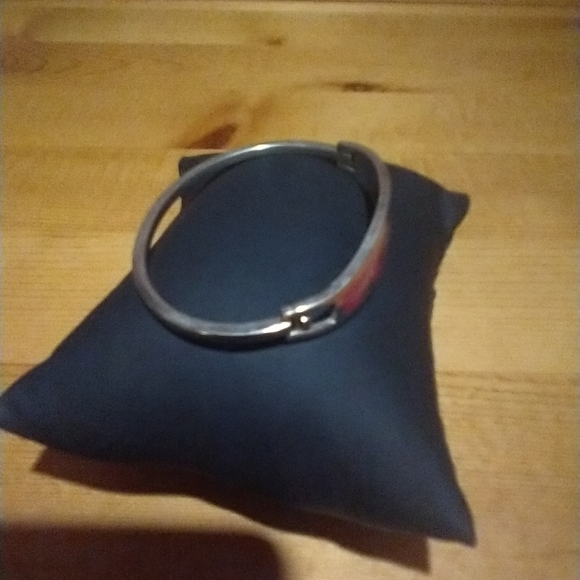 Vintage Alpaca Mexico Bangle Bracelet Flower Pink Enamel Mother Of… - Picture 9 of 16